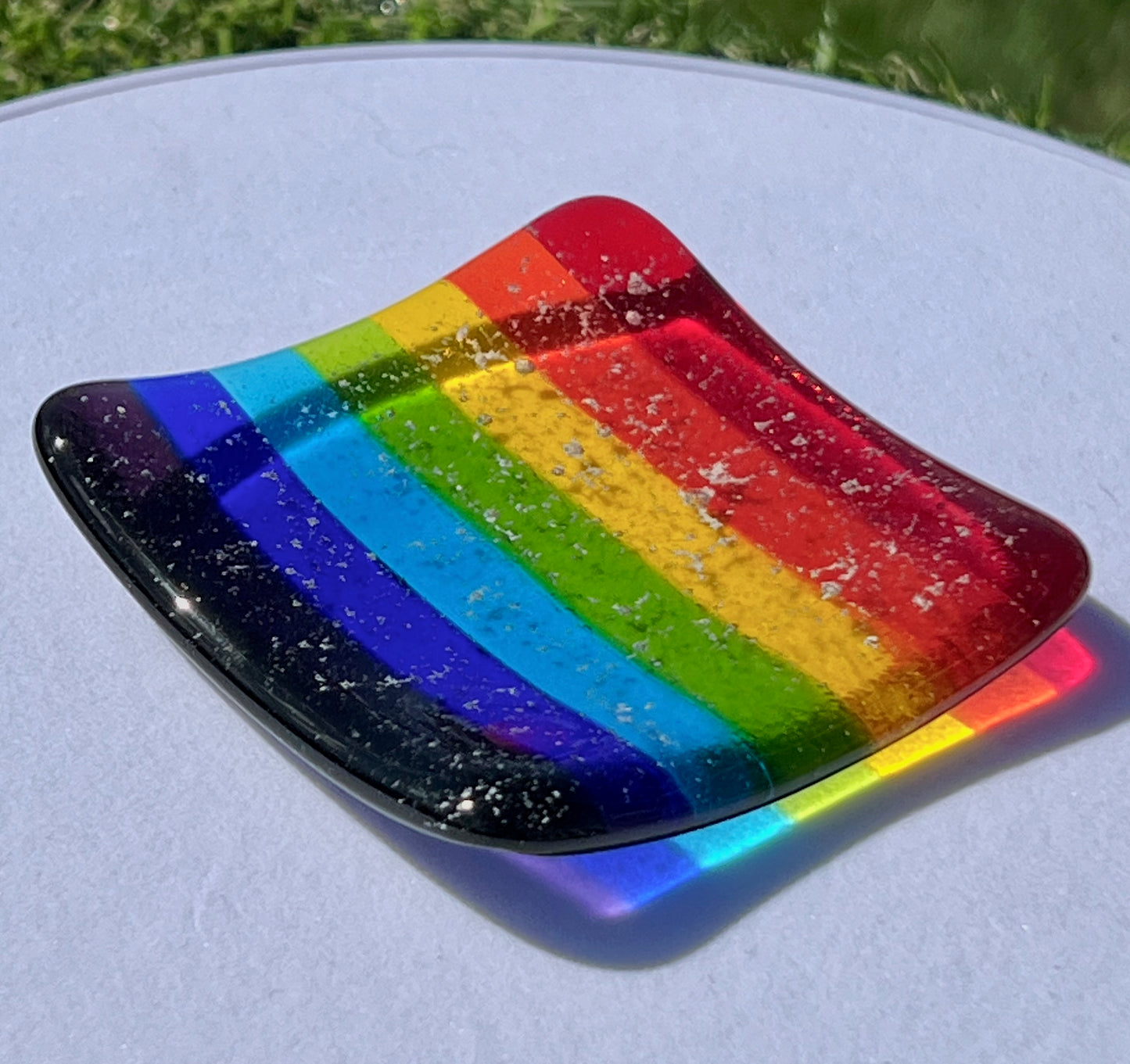9a. Rainbow Tea Light Holder with Tea light