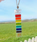 11c. Pet Memorial Rainbow Sun catcher Personalised - Handmade Fused Glass