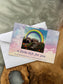 1. Pet Memorial Glass Rainbow Bridge, Personalised - 2nd Name & Paw, Gift Box and Gift Card Free