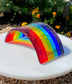 10. Ashes in Glass Personalised Pet Memorial Glass Rainbow Bridge - Ashes/Name/Paw.