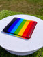 3.  Rainbow Coaster/s  - Handmade Fused Glass Available as a single item or as a set