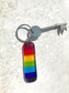 5. Fused Glass Rainbow Keyring